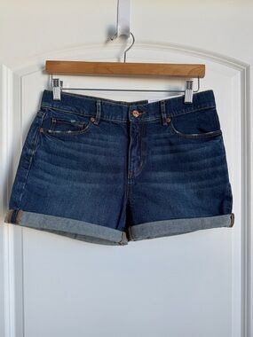 LOFT Roll Cuff Jean Shorts